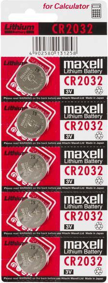 Actual product image Maxell Electronics CR2032 (5 pcs., CR2032, 220 mAh)