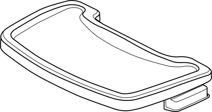 Produktbild Rubbermaid Kinderstuhl Plateau für Sturdy Chair grau Optional lieferbares Plateau für Sturdy Chair