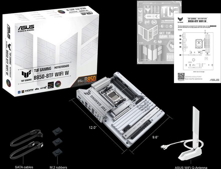 Actual product image ASUS MB TUF GAMING B850-BTF WIFI W (AM5, AMD B850, ATX)