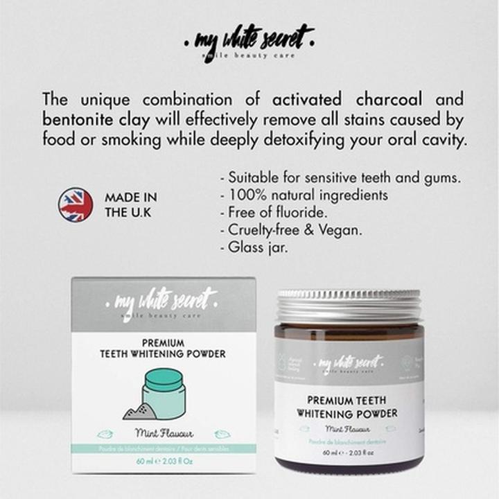 Immagine prodotto My White Secret Polvere sbiancante (60 ml, Kit di sbiancamento)