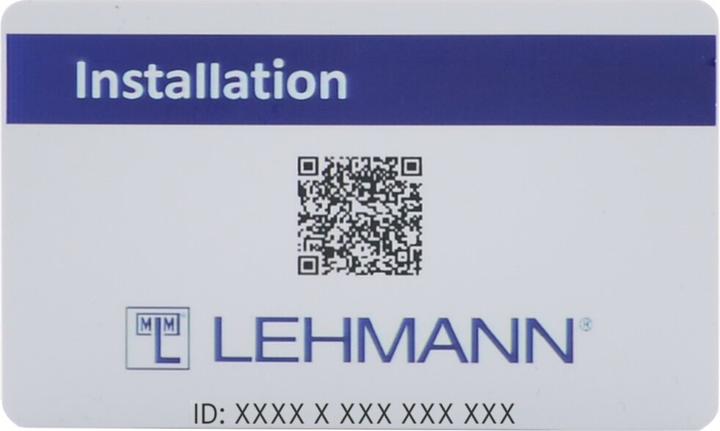 Produktbild Lehmann Installations-Karte (Schlüsselkarte)