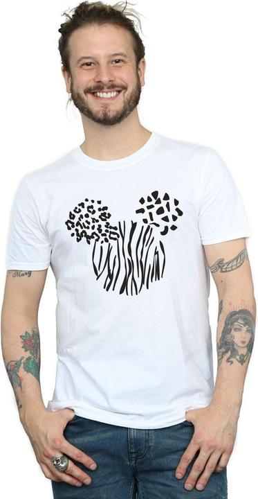 Actual product image Disney Mens Mickey Mouse Animal T-Shirt (L)