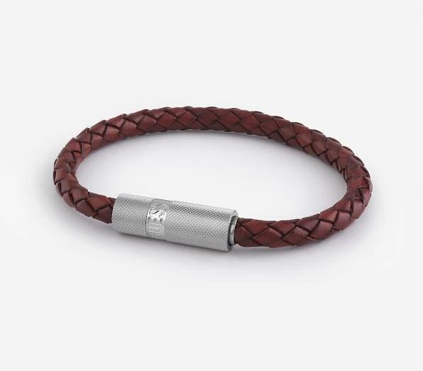 Actual product image Guess Blackjack Brown Leather Bracelet JUXB03238JWSTBW - Length: 22 cm (22 cm, Genuine leather)