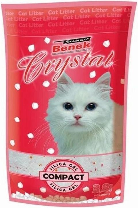 Super Benek Crystal Natural Cat Litter 3.8 l (Clumping, 0.10 kg)