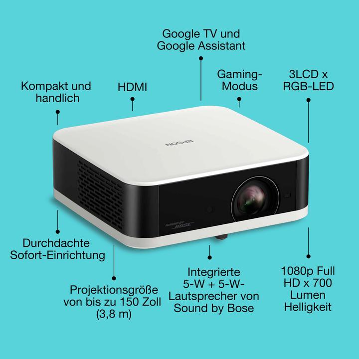 Produktbild Epson Lifestudio Pop - EF-61W (Full HD, 700 lm, 1.2:1)