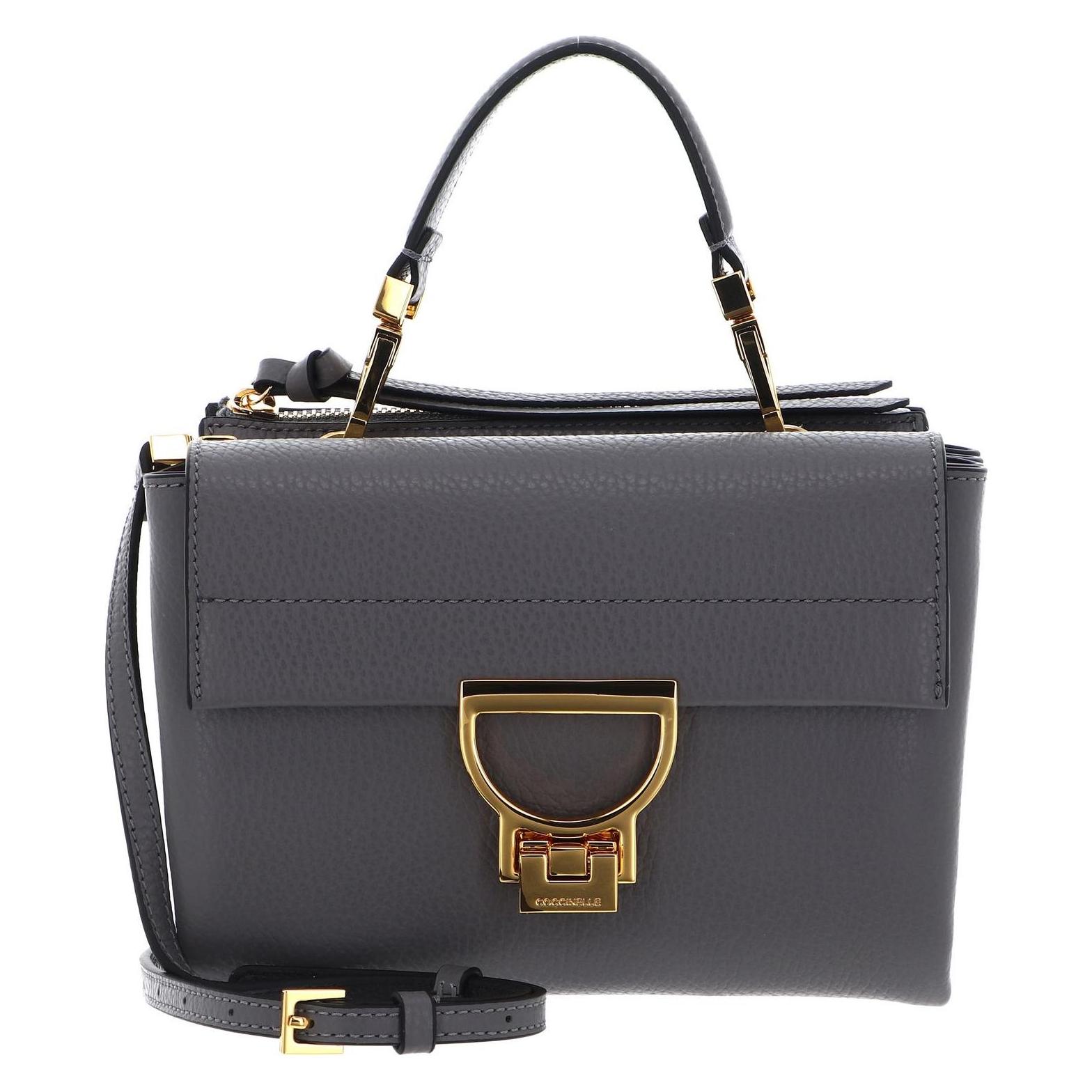 Coccinelle, Damen, Handtasche, Arlettis Handbag Grainy Leather, Grau