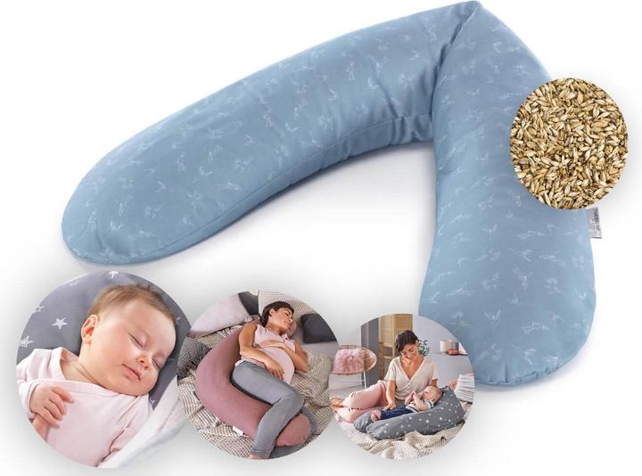 Actual product image Theraline Nursing Pillow "The Original" with Spelt Filling incl. Cover 190 cm (38 cm)