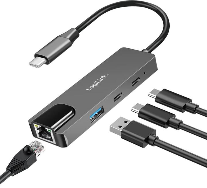 Produktbild LogiLink UA0432 (USB-C, 3 Ports)
