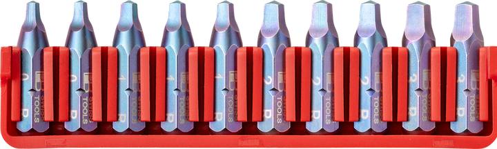 Actual product image PB Swiss Tools Jeu d'embouts PB C6.708 CN BitBlock avec 10 embouts (2x 3 mm, PH3 x1, 3x Pz2)
