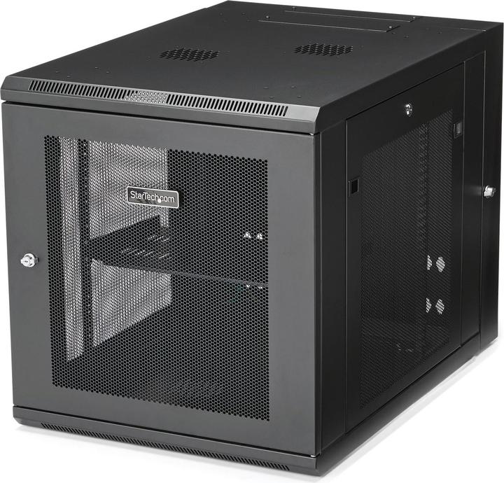 Actual product image StarTech 12U Wall Mount Server Rack up to 81cm deep Hinged Enclosure Network Cabinet Server Cabinet (12 RU, 19 inch rack)