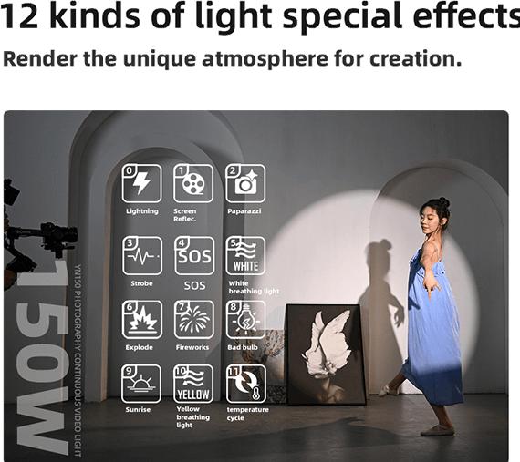 Actual product image Yongnuo YN150 Bi-Color Led Dauerlicht