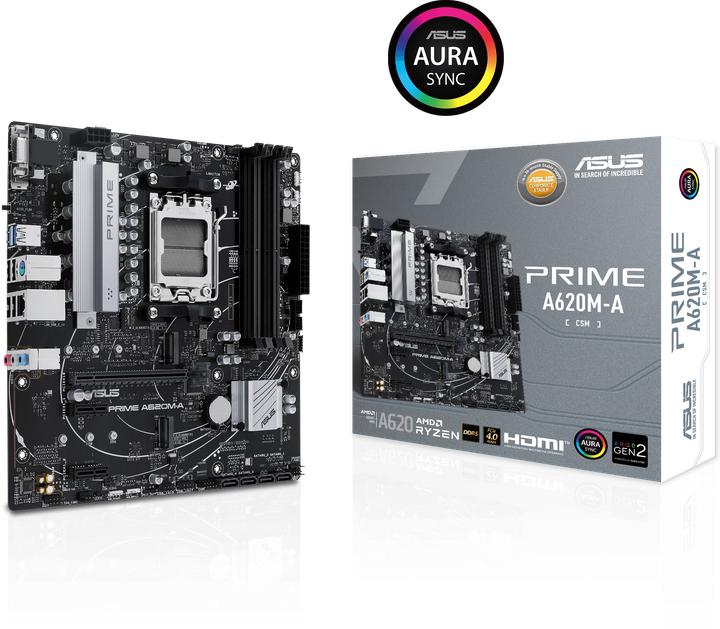 ASUS Prime A620M-A-CSM (AM5, AMD SoC, mATX)