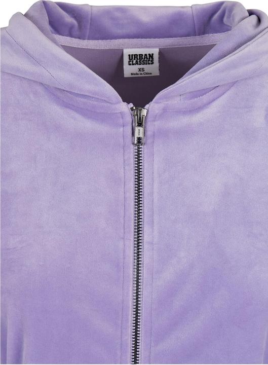Produktbild Urban Classics Ladies Short Velvet Zip Hoody (XXL)