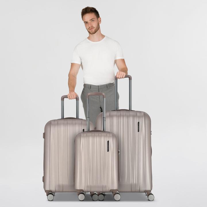 Produktbild Polestream Moonrock 4 Rollen Kofferset 3-teilig mit Dehnfalte (212 l)