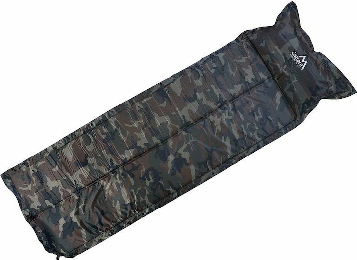 Produktbild Cattara Selbstaufblasbare Matte 183x58x2,5cm mit Kissen NAVY