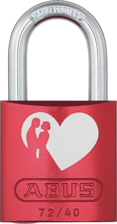 Actual product image Abus 72/40 red Love Lock 5
