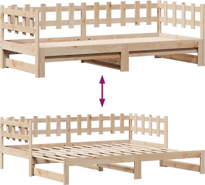 Actual product image vidaXL ausziehbares Tagesbett