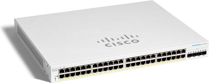 Actual product image Cisco PoE+ Switch CBS220-48P-4G 52 Port (52 Ports)