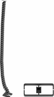 Produktbild BMB Beschläge BMB FLEXIT RT 2, Kabelführung für höhenverst. Arbeitsplätze (Kabelkanal, 135 cm)