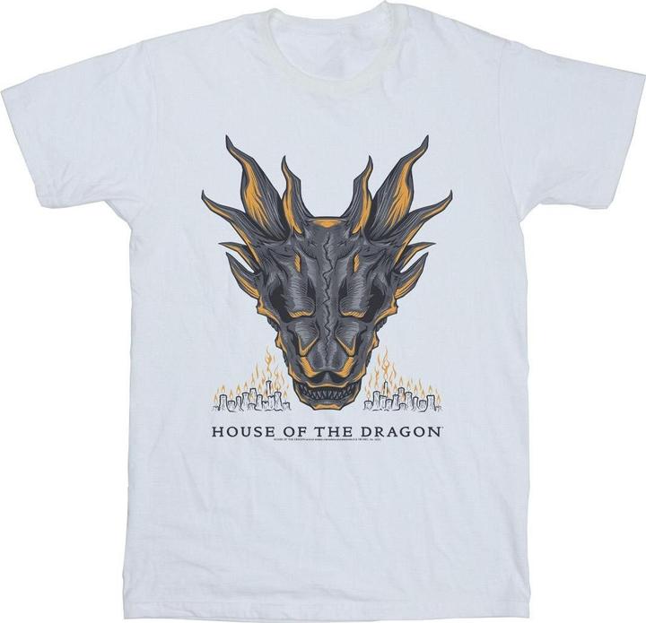 Actual product image Game of Thrones Mens Dragon Flames T-Shirt (XL)