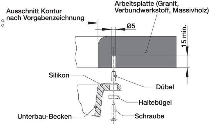 Produktbild Blanco SUBLINE 320-U (Unterbauspüle, 35 cm, 46 cm)