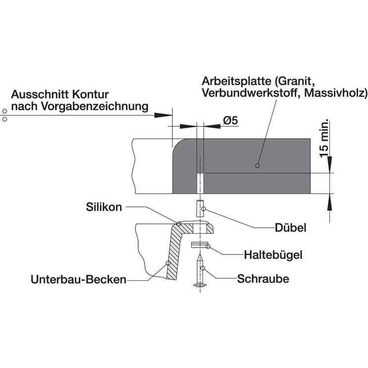 Thumbnail - Blanco, Spülbecken, SUBLINE 320-U (Unterbauspüle, 35 cm, 46 cm)