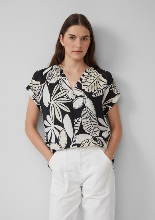 Image du produit S.Oliver Bluse Strukturierte Bluse mit Raff-Details (38)