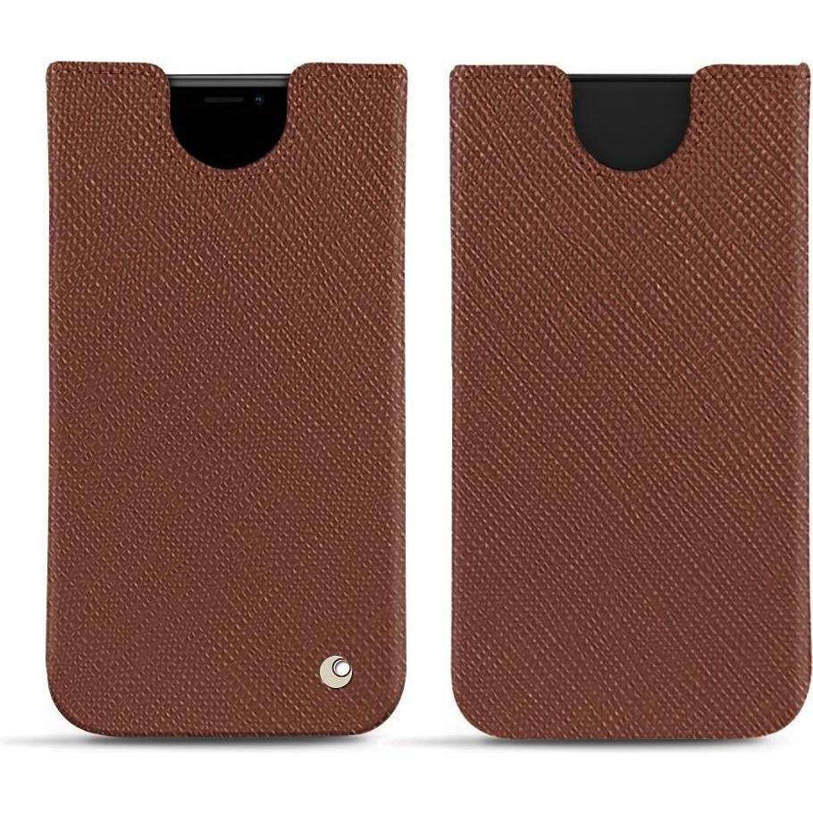 Thumbnail - Noreve Lederschutzhülle (Apple iPhone XS Max), Smartphone Hülle, Braun