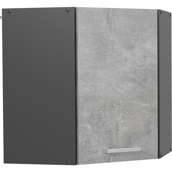 Vicco, Regal, Eckhängeschrank R-Line, Beton/Anthrazit, 57 cm