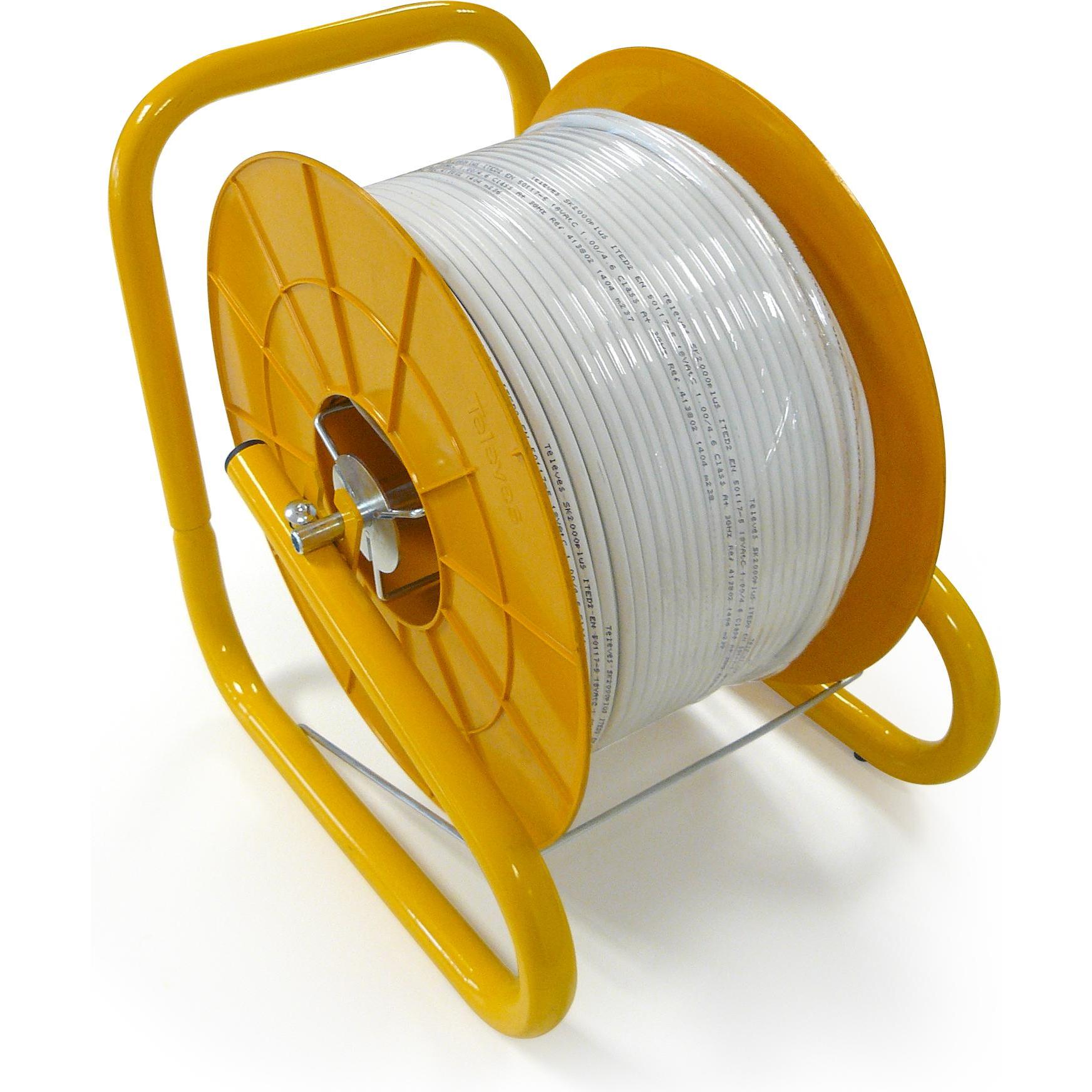 Televes KBSK2250N Kabelabroller inkl. 250m SK2000plus Spule (135 dB, Antennenkabel), Antennenkabel