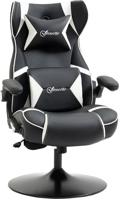 Immagine prodotto Swisshandel24 Sedia da gioco con funzione dondolo Sedia da ufficio, ergonomica con altoparlante Supporto lombare