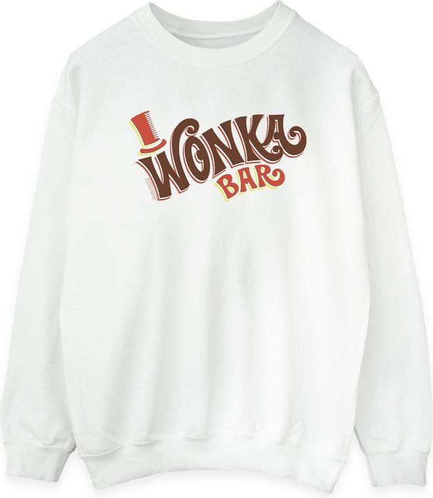 Actual product image Willy Wonka & the Chocolate Factory Womens/Ladies Bar Logo Sweatshirt (4XL)