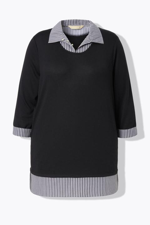 Produktbild Miamoda 2-in-1-Pullover, Lagen-Look, 3/4-Ärmel (54)