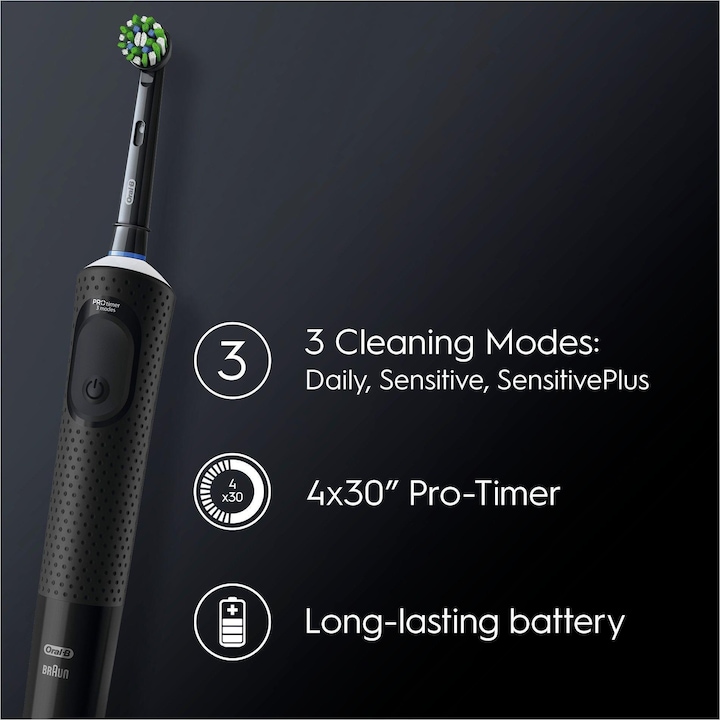 Produktbild Oral-B Vitality Pro Erwachsener Rotierende-vibrierende Zahnbürste Schwarz (Oszillierende Zahnbürste)