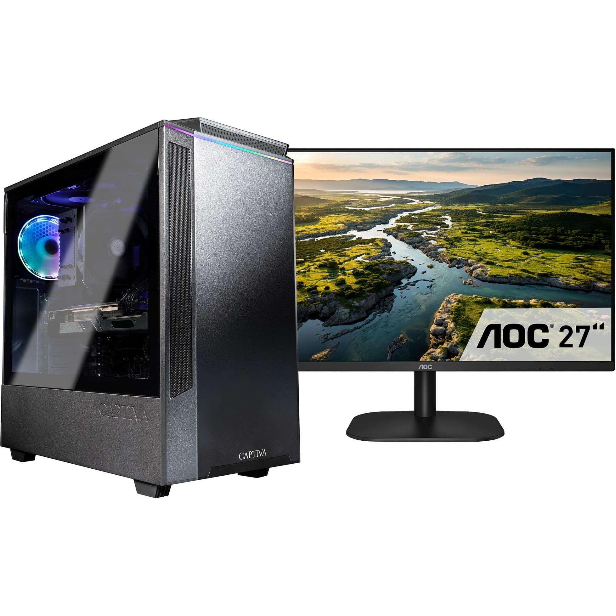 Captiva Power Starter R75-003 TFT Bundle Ryzen 5 Radeon Graphics (AMD Ryzen 5 5600G, 32.77 GB, 1000 GB, AMD Radeon Graph...