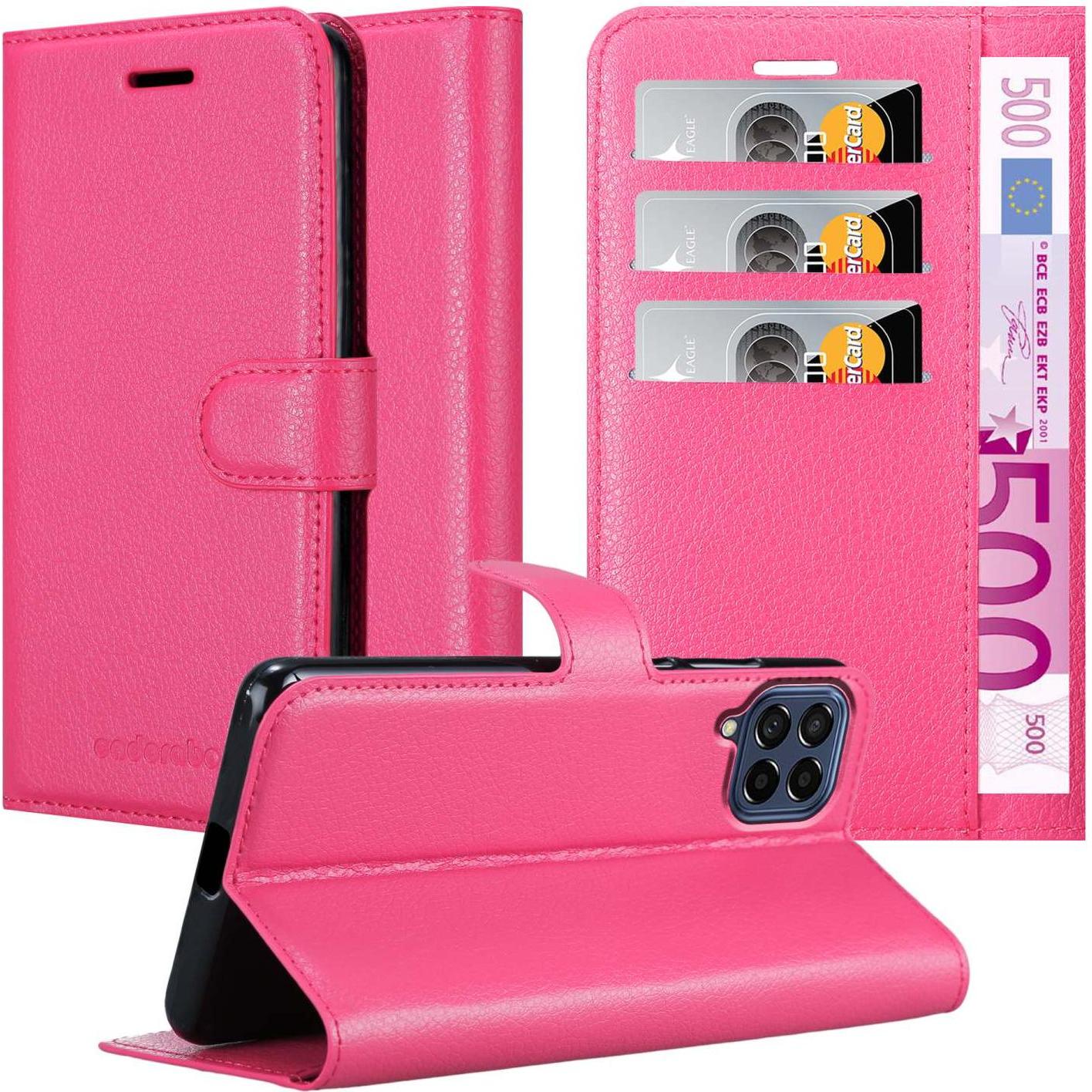 Cadorabo Book Stand Hülle für Samsung Galaxy M53 5G (Samsung Galaxy M53 5G), Smartphone Hülle, Pink