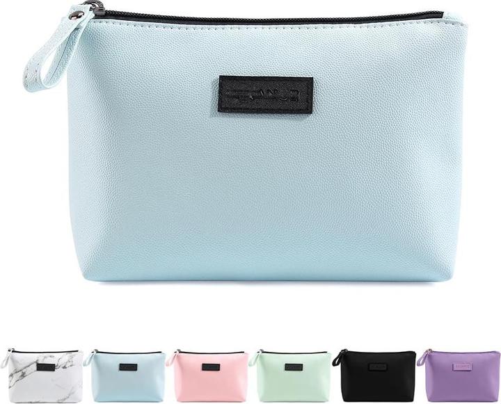 Produktbild Only-Bags.Store Kleine Kosmetiktasche für Handtasche, Reise Kosmetiktasche, Make up Tasche, PU Leder tragbare