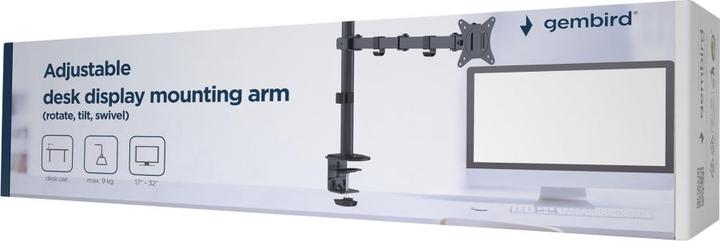 Actual product image Gembird MA-D1-01 monitor mount / stand (32") Black Desk (Table, 32", 9 kg)