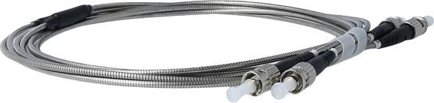 Actual product image BlueOptics Steel-reinforced duplex fibre optic patch cable ST-ST singlemode G.657.A1 3 metres (3 m)