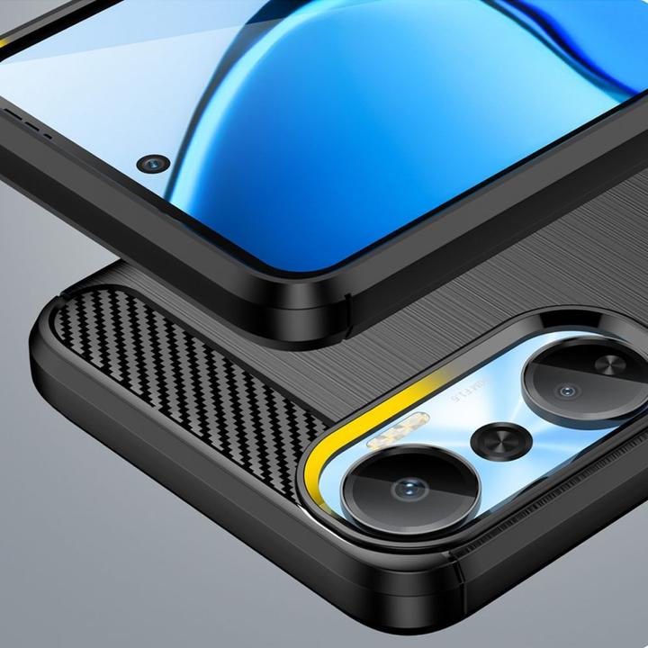 Produktbild Hurtel Carbon Case case for Infinix Hot 20 flexible silicone carbon cover black (Infinix Hot 20)