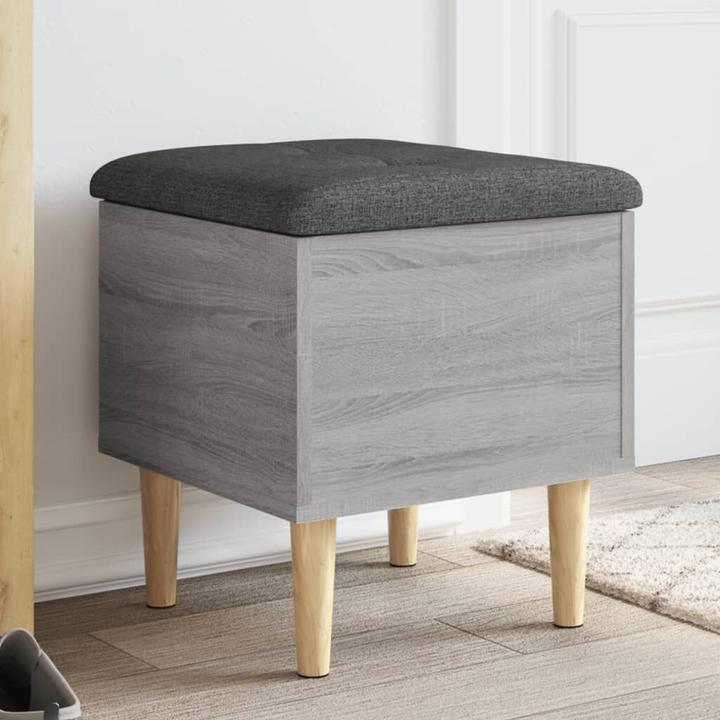 Immagine prodotto VidaXL Panca con contenitore Grigio Sonoma 42x42x46 cm (42 cm)