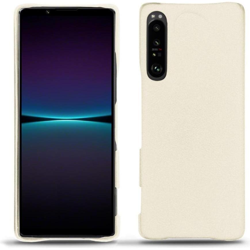 Noreve Lederschutzhülle (Sony Xperia 1 IV), Smartphone Hülle, Weiss