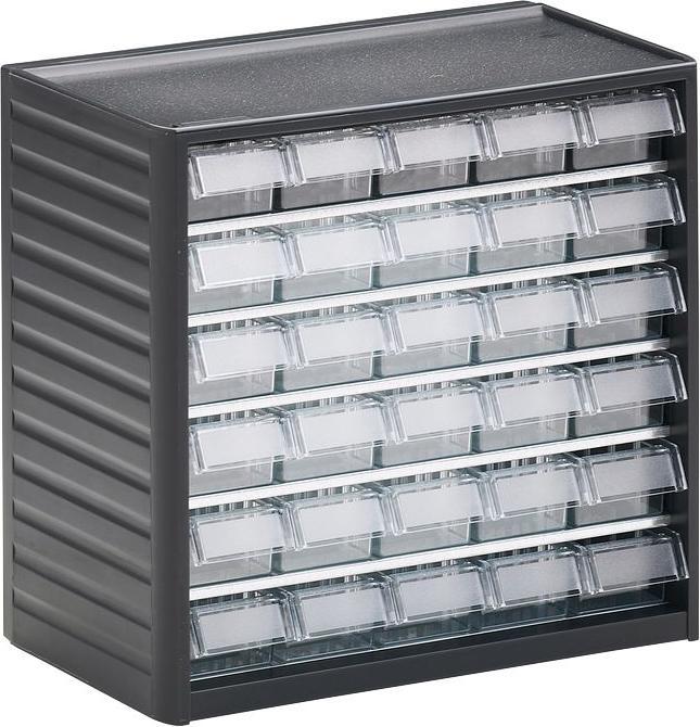 Produktbild Treston sichtMagazinf.MagazinständerHxBxTxx80mm30SchubladenGr.Gehäuse (31 cm, 29 cm)