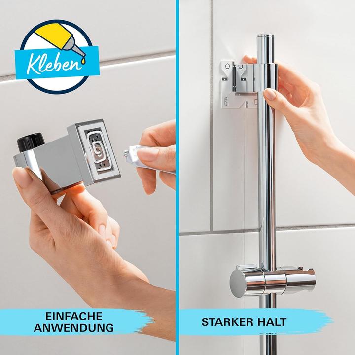 Produktbild Grohe Precision Flow QuickFix Thermostat-Duscharmatur und Vitalio Start 110 Brausestangenset, Länge 600mm