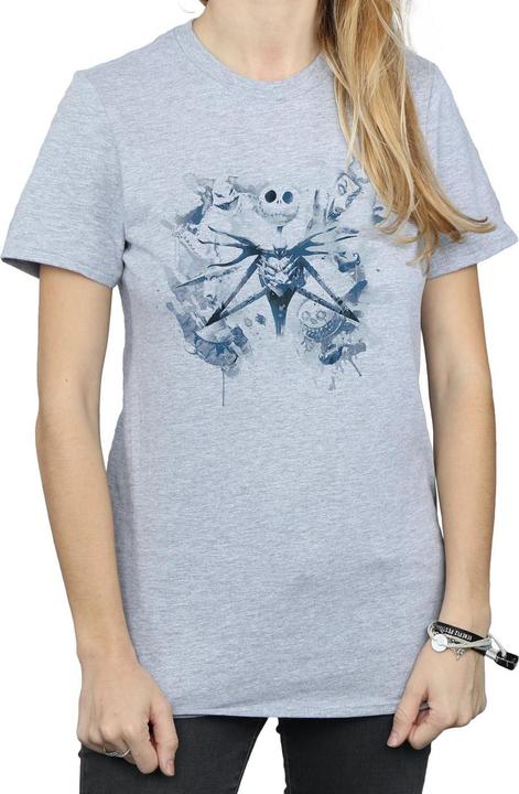 Immagine prodotto Disney Nightmare Before Christmas Paint Spray Carers Maglietta Ampia Donna (L)