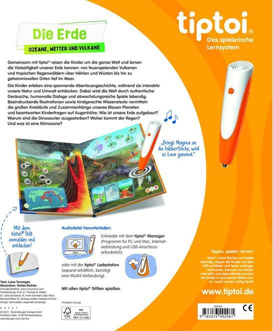 Actual product image Ravensburger Die Erde: Ozeane, Wetter und Vulkane (German, Luise Terstegen, 2025)