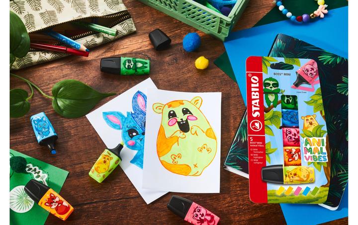 Image du produit STABILO Boss Mini Animal V., 5er Blist (5x)