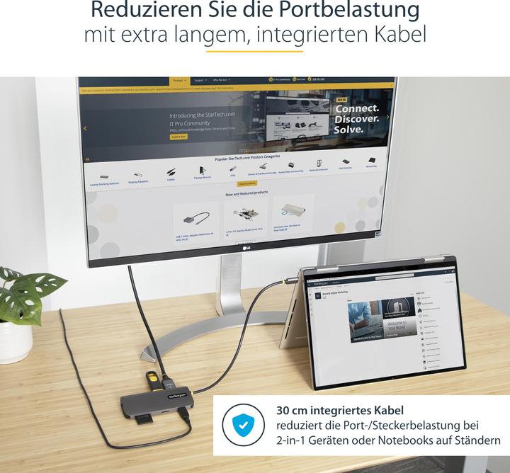 Produktbild StarTech Multiport Adapter (USB-C, 4 Ports)