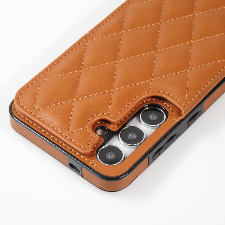 Actual product image PhoneLook Coque Etui en silicone avec surface en similicuir et porte-monnaie pliable (Samsung Galaxy S24+)