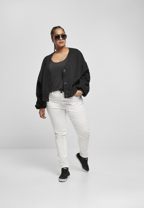 Actual product image Urban Classics Ladies Organic Oversized Short Terry Cardigan (5XL)